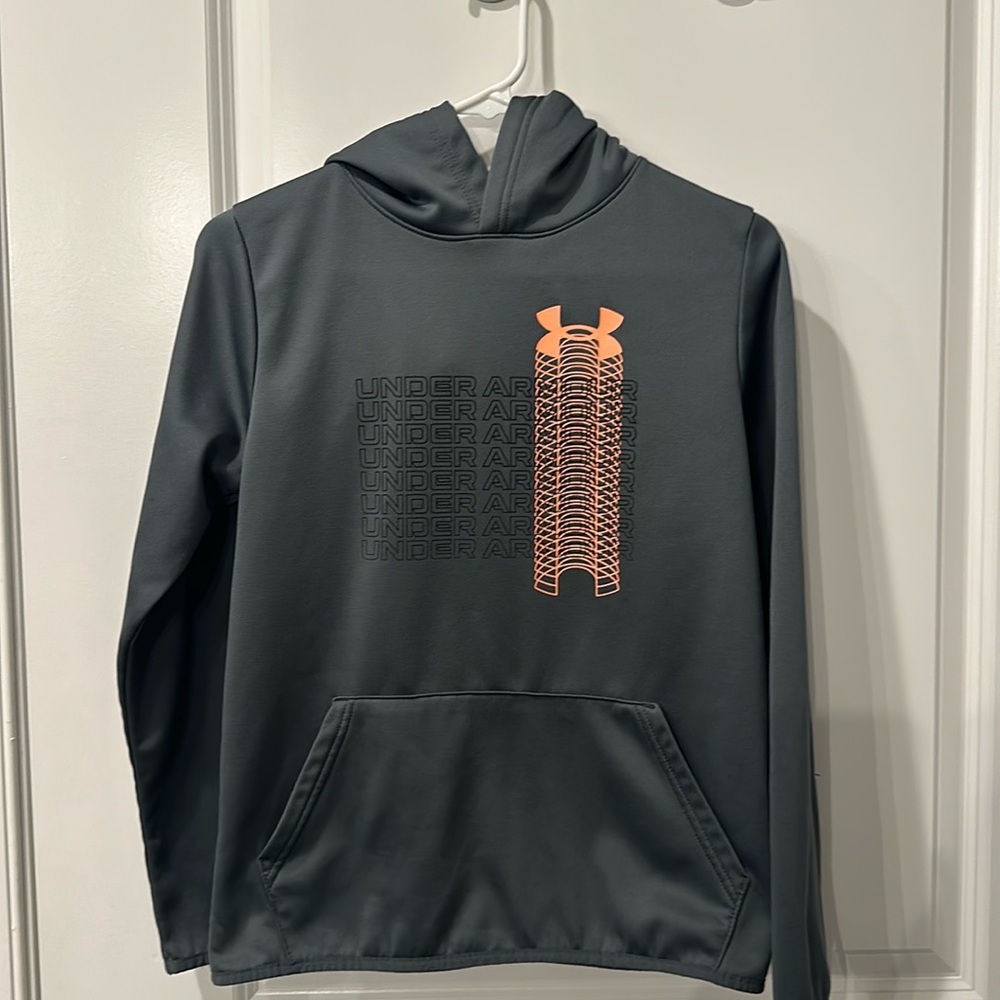 Under Armour, youth large hoodie, charcoal color